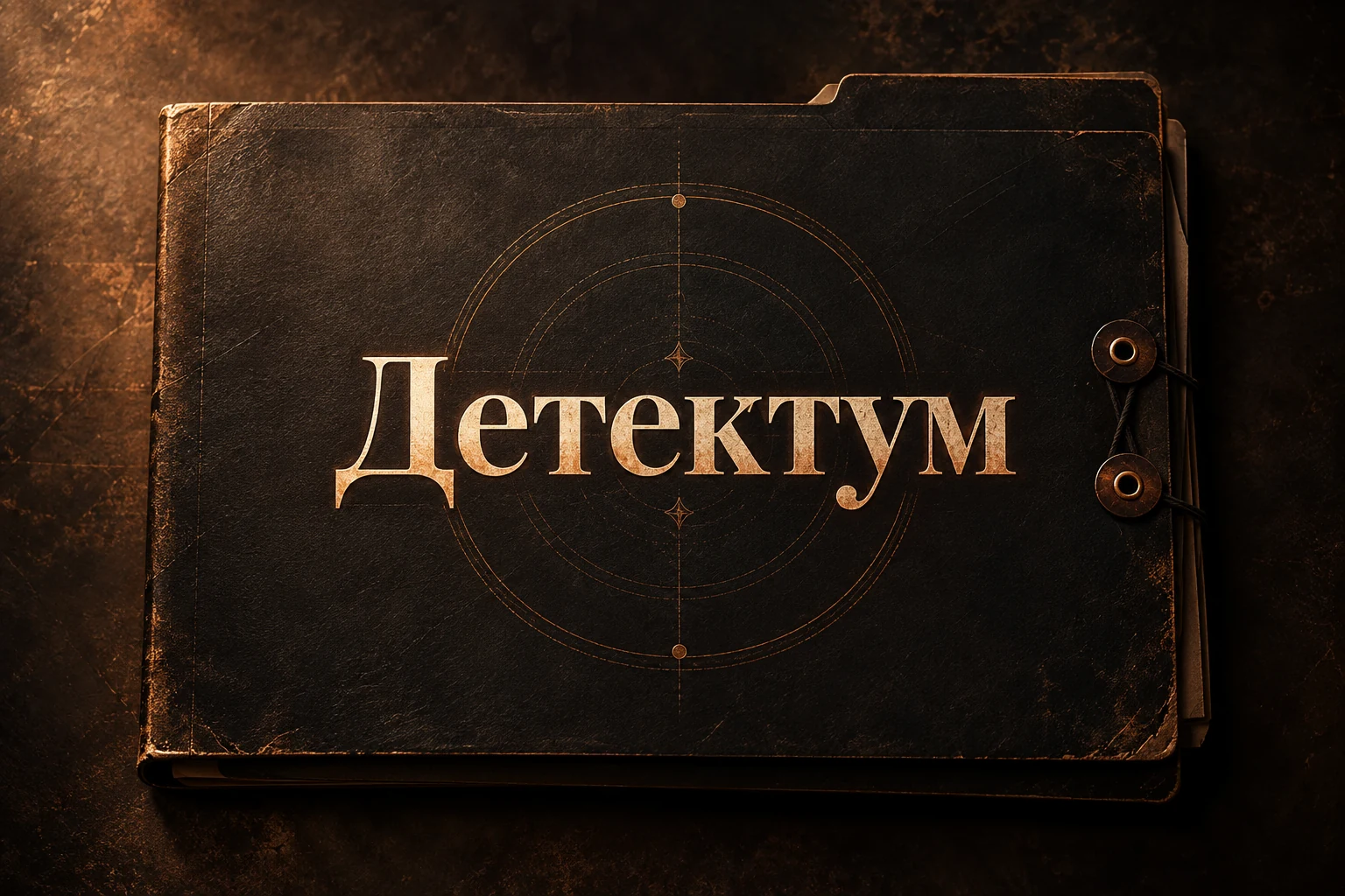 Обложка с надписью «Детектум»